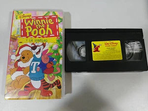 Winnie The Pooh And The Christmas VHS Tape WALT DISNEY Spanish 2000 Am - Picture 1 of 3
