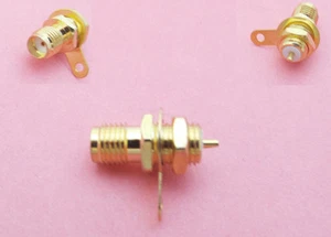 20 Pcs SMA Female Jack Panel Mount with nut bulkhead handle Solder RF Connector - Picture 1 of 3