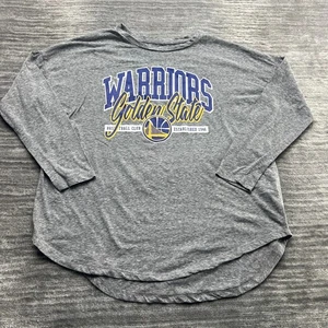 Camisa Golden State Warriors L Adulto Manga Larga NBA Baloncesto Gris - Imagen 1 de 7