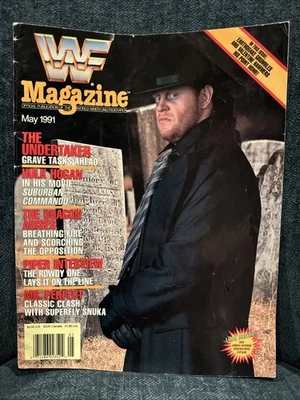WWF Magazine May 1991 The Undertaker Cover - Ultimate Warrior Hulk Hogan - Image 1 of 4