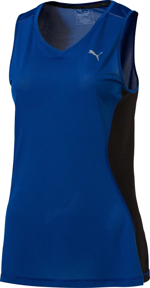 Puma Core Mujer Chaleco para Correr Azul Correr Ligero Transpirable Entrenamiento Camiseta sin Mangas Foto 1 de 2