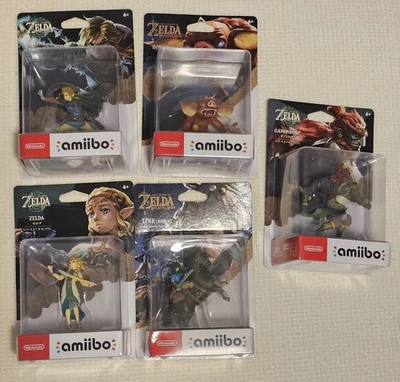 Figuras Nintendo Amiibo, Legend of Zelda Series (Lote de 5) Foto 1 de 4