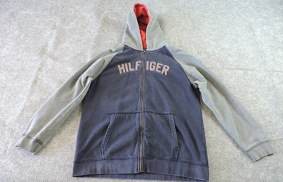 Sudadera con capucha vintage Tommy Hilfiger Jeans juvenil talla XL lavada cremallera completa Foto 1 de 4