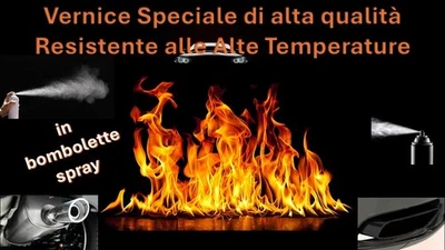 VERNICE ALTA TEMPERATURA IN BOMBOLETTA SPRAY - VARI COLORI - - Immagine 1 di 2