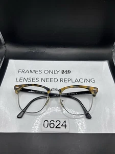 Gafas Ray-Ban RB 3016 Clubmaster 1157 marrón tortuga, monturas solo 51-21 - Imagen 1 de 6