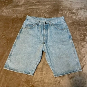 Vintage Wrangler High Rise Denim Shorts Stonewash USA 90s Vibes Herren Gr. 32 - Bild 1 von 6