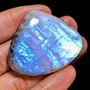 Natürlich Regenbogen Mondstein Herz Cabochon Lose Edelstein 100.35 Cts. ( - Picture 1 of 7