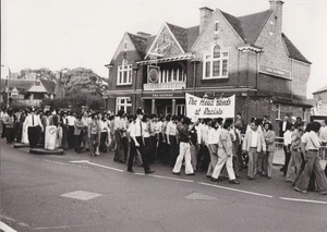 1976 Press Photo Sikhs Protest Racist Murder of Gurdip Singh Chaggar in London - Picture 1 of 2