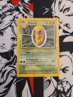 Pokemon TCG - Kakuna 33/102 Base Set Poco Común - MP Foto 1 de 3