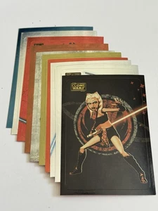 Star Wars Clone Wars Stickers 10 card foil insert set [Topps 2008] - Picture 1 of 24