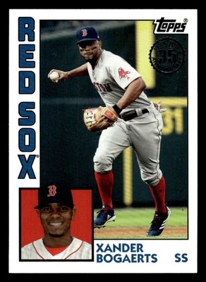 2019 TOPPS UPDATE XANDER BOGAERTS 84-5 1984 TOPPS MINT BOSTON RED SOX - Image 1 of 2
