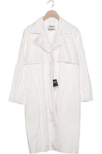 Acne Studios cappotto donna giacca parka taglia EU 36 cotone bianco #m341j1b