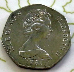 ISLE OF MAAN 50P 1981 BU ALB1 - Picture 1 of 2
