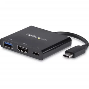 StarTech.com USB-C to HDMI Adapter - 4K 30Hz - Thunderbolt 3 Compatible - with P - Photo 1/8