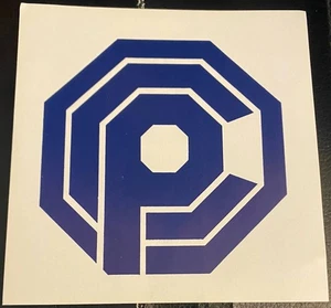 Decalcomania di sicurezza originale Robocop Movie Prop Robocorp "OCP" produzione RARA - Foto 1 di 3