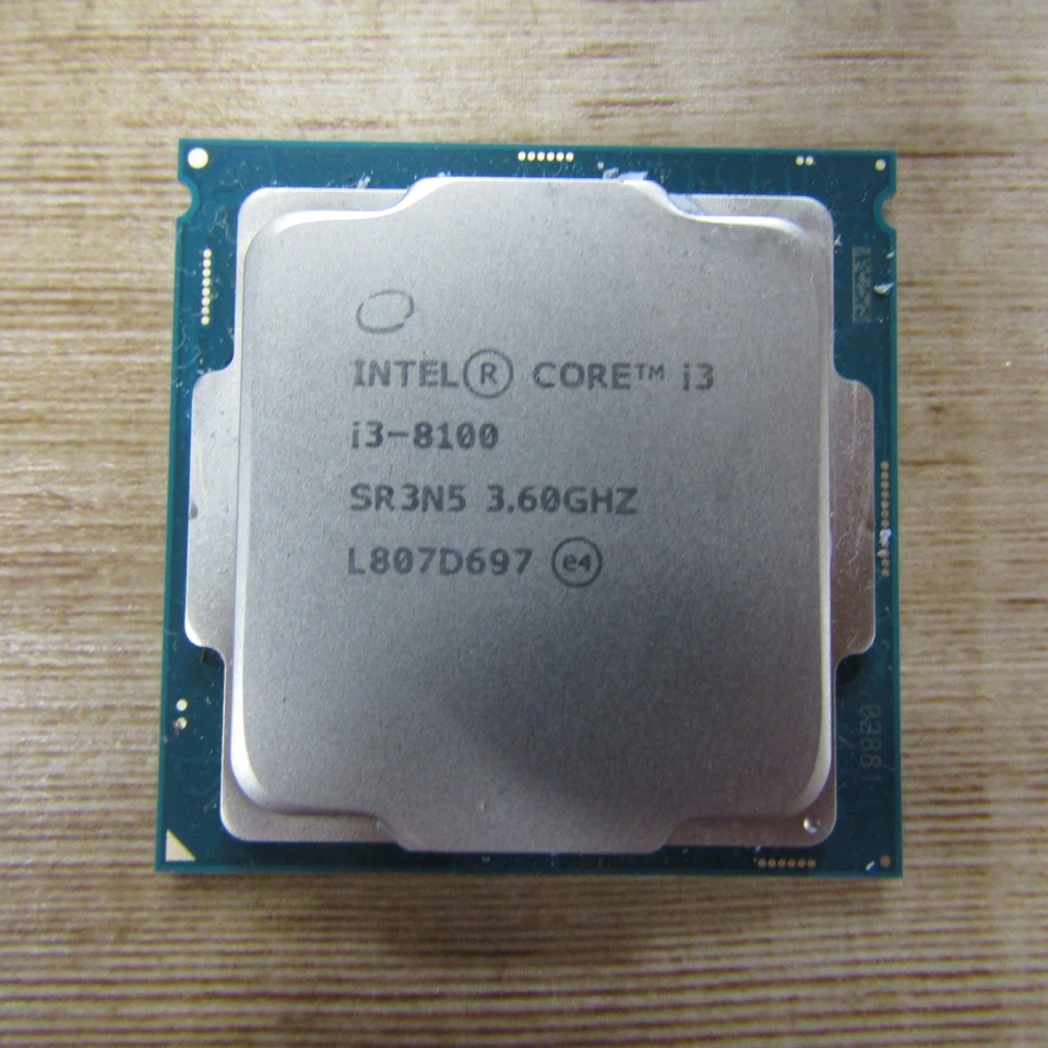 Intel Core i3-8100 SR3N5 3.60GHz Processor Computer CPU - Image 1 of 2