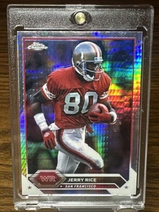 Jerry Rice RARE REFRACTOR PRIZM HOLO HYPER CHROME INVESTMENT CARD SSP! - 49ers - Picture 1 of 4