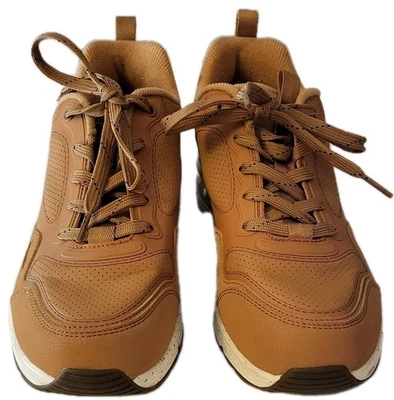 Zapatillas Skechers LA Damas Talla 9 Tostadas Con Cordones Espuma con Memoria Enfriador de Aire Puntera Foto 1 de 4