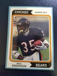 Neal Anderson Chicago Bears 1992 Sports Card Price Guide Monthly Blue Border - Picture 1 of 2