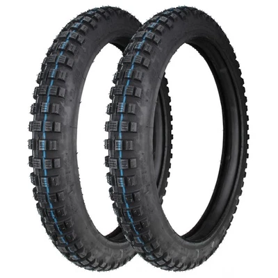 Cross Enduro Reifen Satz 2.25 x 17 Zoll 2 1/4 x 17 für Moped Mofa Optima Flory - Bild 1 von 4