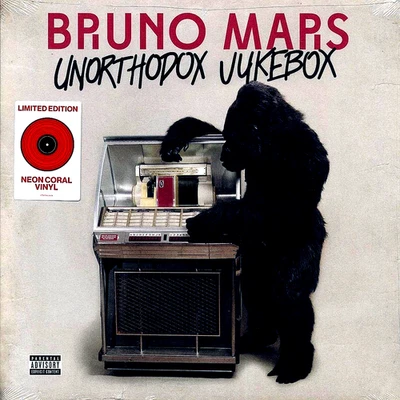 BRUNO MARS "UNORTHODOX JUKEBOX" (NEON CORAL) BRAND NEW! SEALED LP! (MINT) - Image 1 of 2
