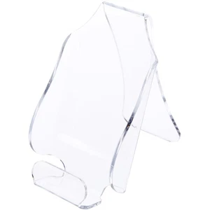 Plymor Clear Acrylic Cell Phone Display Stand / Easel, 2.75" W x 5" D x 5.25" H - Picture 1 of 2