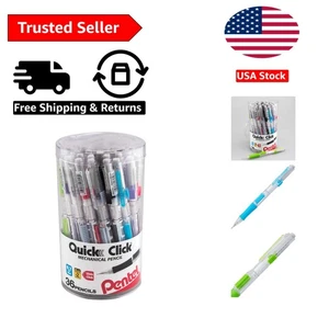 Assorted Quick Click Mechanical Pencils 0.7mm - 36 Count for Effortless Writing - Picture 1 of 9