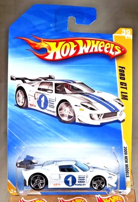 Ford GT LM 2009 Hot Wheels #39 nuevos modelos 39/42 variante blanca con radios Pr5 cromados Foto 1 de 4