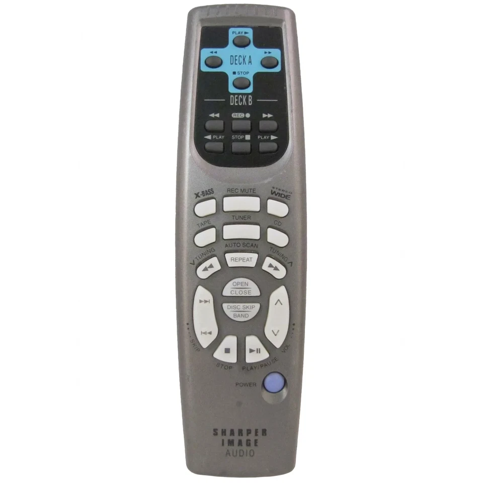 Sharper Image RC36-03 Factory Original Deck A, Deck B X-Bass Audio System Remote - Image 1 of 4