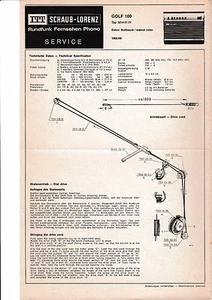Service Manual-Anleitung für ITT Schaub-Lorenz Golf 100, 5214 01 01 - Foto 1 di 1