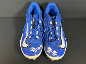 Botines Drew Gilbert New York Mets firmados automáticamente 2024 juego usados Beckett holograma -. - Imagen 1 de 6