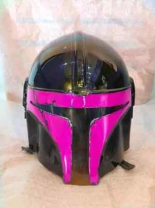 Knight pink look New Star Wars The Mandalorian Medieval Boba Fett Helmet Costume - Picture 1 of 4
