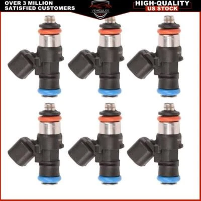 6x Fuel Injectors 0280158091 For Mazda Jeep Ford Edge Lincoln 3.5 3.7L 2004-2011 Foto 1 de 4