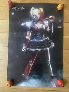 BATMAN ARKHAM KNIGHT HARLEY QUINN Poster 36” x 24” Rare & Collectible - Picture 1 of 7