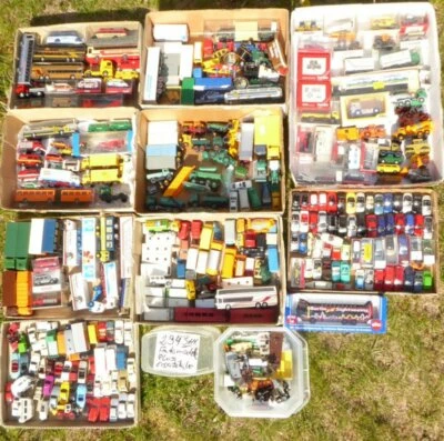 H0 Confezione 1:87, 294 Pezzi PKW E LKW Herpa, Wiking, Roskopf, Brekina Etc. - Immagine 1 di 3