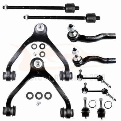 10pcs Front Upper Control Arms Tie Rods For 2003 -2010 2011 Ford Crown Victoria Foto 1 de 4