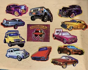 COLLECTORS SET - 1998 Lowrider cars by Lowrider publishing stickers/decals. - Picture 1 of 12