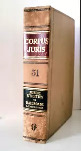 LAW: CORPUS JURIS - PUBLIC UTILITIES TO RAILROADS, Volume 51, Book 1930 - Imagen 1 de 10