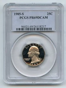 1985 S 25C Washington Quarter Proof PCGS PR69DCAM - Picture 1 of 1