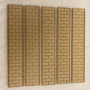5x Pavement Boards. OO Gauge. 27cm X 5cm. Train, Model, Railway, Scenery - Picture 1 of 2