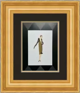 Erte - Manhattan Mary II Custom Gallery Framed Print FREE SHIPPING - Picture 1 of 2