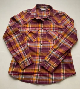 Orvis Womens Plaid Long Sleeve Button Front Flannel Shirt Size M - Picture 1 of 3