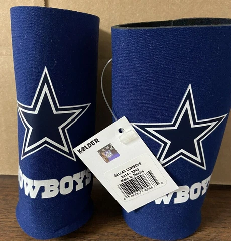 Dallas Cowboys NFL 2 pack Ultra Slim Can Koozie cooler hugger   C Cover