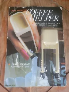 New Vintage Coffee Helper Filter Separator and Scoop 2 in 1 Dual Purpose - Picture 1 of 1