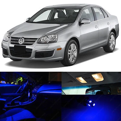 Kit de paquete de luces LED interiores azules para Volkswagen Jetta MK5 VW 2005-2010 Foto 1 de 4