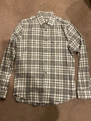 Camisa EXPRESS Hombre Gris Blanco y Negro - Talla M Foto 1 de 4