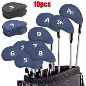 Juego de 10 protectores de cabeza de putter de hierro para palo de golf negro - Imagen 1 de 12