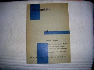 ANDRE CAMPRA (1660-1744): DOMINE, DOMINUS NOSTER. Score & parts. Cantata. - Picture 1 of 5