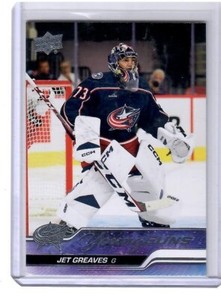 2023-24 UPPER DECK ROOKIE YOUNG GUNS  # 246 JET GREAVES       RC