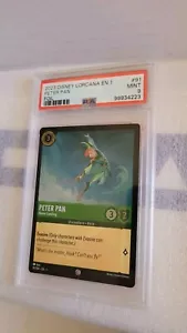 2023 Disney Lorcana EN 1 Peter Pan Never Landing 91/204 Foil PSA 9 First Ch - Bild 1 von 2
